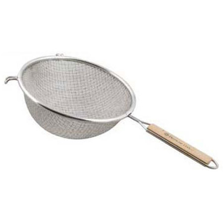 BROWNE FOODSERVICE Strainer, Double Mesh , 8" Dia 8198